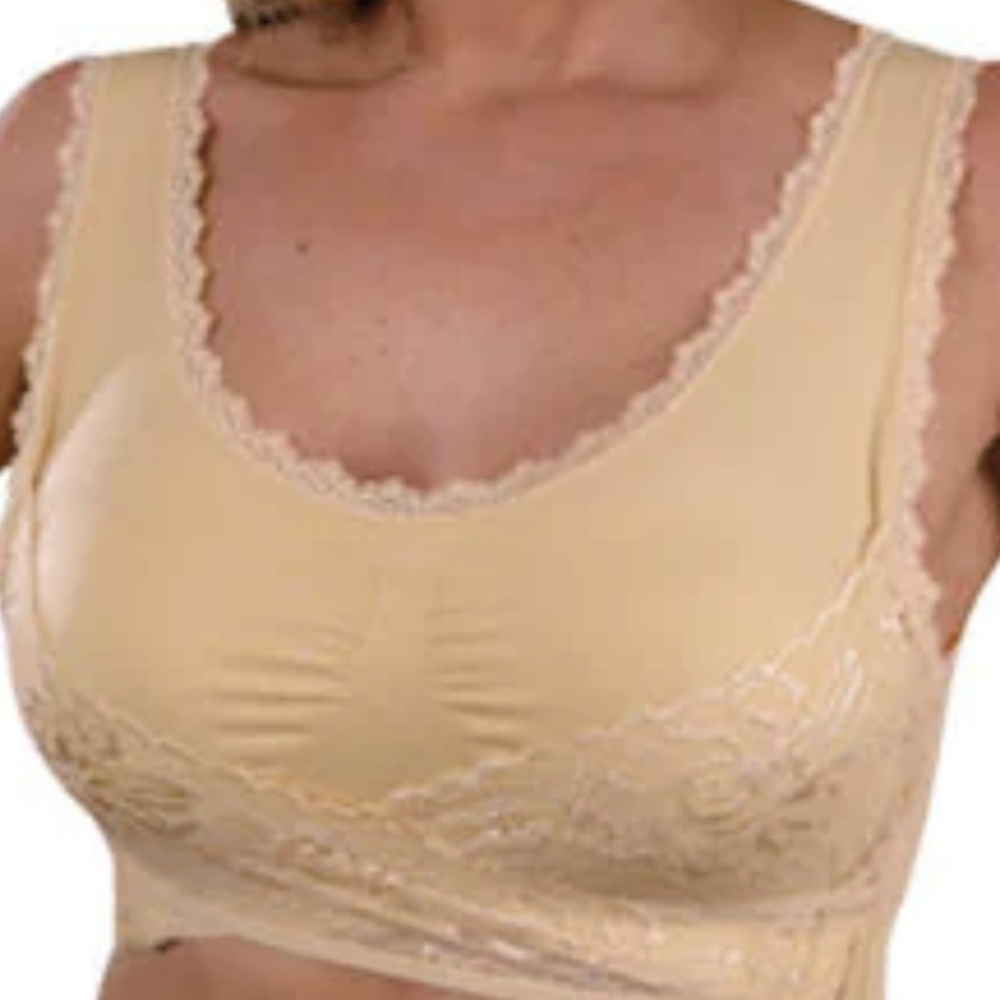 Never Worn Comfy Corset Bra Nude